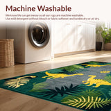 Ultra Soft Area Rug, Non Slip, Stain Resistant, Washable Area Rugs for Living Room, Bedroom, Dynamic Animal Print Theme(Gray)