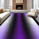 Ultra Soft Area Rug, Non Slip, Stain Resistant, Washable Area Rugs for Living Room, Bedroom, Elegant Modern Artistic Composition(Purple)