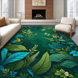 Ultra Soft Area Rug, Non Slip, Stain Resistant, Washable Area Rugs for Living Room, Bedroom, Elegant Minimalist Insect Pattern(Green)