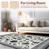 Chic Monochrome Floral Design(Ivory)