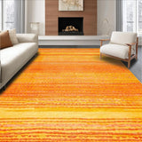Ultra Soft Area Rug, Non Slip, Stain Resistant, Washable Area Rugs for Living Room, Bedroom, Cozy Playful Orange Yellow Aesthetic(Orange)