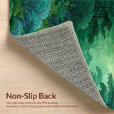 Ultra Soft Area Rug, Non Slip, Stain Resistant, Washable Area Rugs for Living Room, Bedroom, Ultra Soft Nature-Themed Kids Play Area Carpet(Green)