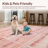 Ultra Soft Area Rug, Non Slip, Stain Resistant, Washable Area Rugs for Living Room, Bedroom, Girlish Bow Accent Rug, Pink Knot Carpet, Cute Bows Bath Mat, Girly Decor(Pink)