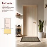 Ultra Soft Area Rug, Non Slip, Stain Resistant, Washable Area Rugs for Living Room, Bedroom, Trendy Animal Skin Visual Appeal(Beige)