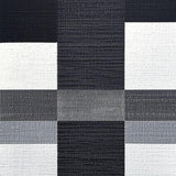 Contemporary Plush Geometric Style(Black)