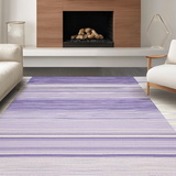 Ultra Soft Area Rug, Non Slip, Stain Resistant, Washable Area Rugs for Living Room, Bedroom, Artistic Minimalist Line Arrangement(Purple)