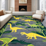 Jurassic Jungle Leaf Composition(Gray)