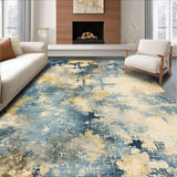 Modern Abstract Blue Yellow(Beige)