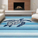 Colorful Marine Life Patterned(Blue)