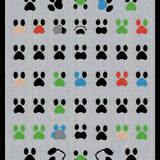 Ultra Soft Area Rug, Non Slip, Stain Resistant, Washable Area Rugs for Living Room, Bedroom, Charming Playful Cat Paw Motif(Black)