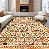 Cozy Rustic Diamond Motif(Beige)