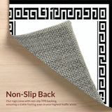 Elegant Monochrome Geometric Borders(Black)