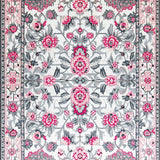 Ultra Soft Area Rug, Non Slip, Stain Resistant, Washable Area Rugs for Living Room, Bedroom, Retro Textured Geometric Elegance(White)