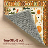 Charming Colorful Botanical Scene(Beige)