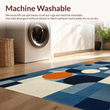Ultra Soft Area Rug, Non Slip, Stain Resistant, Washable Area Rugs for Living Room, Bedroom, Luxurious 3D Bubble Aesthetic(Blue)