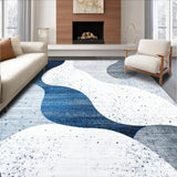 Dynamic Blue Brushstroke Design(Blue)