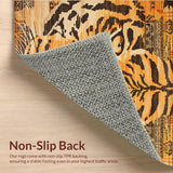 Ultra Soft Area Rug, Non Slip, Stain Resistant, Washable Area Rugs for Living Room, Bedroom, Stylish Soft Camel Aesthetic(Orange)