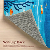 Charming Fish Motif Runner(Blue)