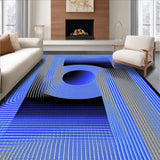 Lively Abstract Swirling Design(Blue)