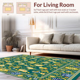 Bathroom with Floral Prints(Green)