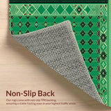 Rustic Distressed Geometric Composition(Green)