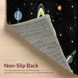 Ultra Soft Area Rug, Non Slip, Stain Resistant, Washable Area Rugs for Living Room, Bedroom, Striking Interstellar Color Palette(Yellow)