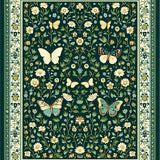 Chic Dark Green Botanical Motif(Green)