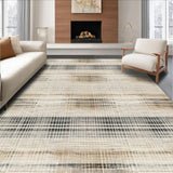 Ultra Soft Area Rug, Non Slip, Stain Resistant, Washable Area Rugs for Living Room, Bedroom, Inviting Natural Fiber Statement(Beige)