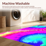 Ultra Soft Area Rug, Non Slip, Stain Resistant, Washable Area Rugs for Living Room, Bedroom, Energetic Gradient Cozy Style(Pink)