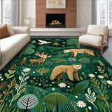 Vibrant Green Wildlife Silhouette(Green)