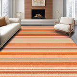 Ultra Soft Area Rug, Non Slip, Stain Resistant, Washable Area Rugs for Living Room, Bedroom, Luxurious Modern Texture Blend(Orange)