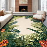 Ultra Soft Area Rug, Non Slip, Stain Resistant, Washable Area Rugs for Living Room, Bedroom, Vibrant Jungle Essence Tapestry(Green)