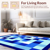 Charming Navy and White Game Mat(Blue)