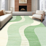 Contemporary Light Green Linear Elements(Beige)