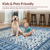 Elegant Lattice Design in Blue(Blue)