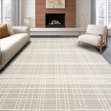 Ultra Soft Area Rug, Non Slip, Stain Resistant, Washable Area Rugs for Living Room, Bedroom, Sophisticated Soft Toned Pattern(Beige)