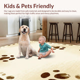 Ultra Soft Area Rug, Non Slip, Stain Resistant, Washable Area Rugs for Living Room, Bedroom, Nature-Inspired Fawn Kitchen Stain-Resistant Runner(Beige)