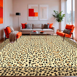 Ultra Soft Area Rug, Non Slip, Stain Resistant, Washable Area Rugs for Living Room, Bedroom, Brooks Beige Cheetah Spot(Beige)