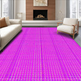 Ultra Soft Area Rug, Non Slip, Stain Resistant, Washable Area Rugs for Living Room, Bedroom, Whimsical Groovy Graphic Motif(Purple)
