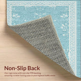 Ultra Soft Area Rug, Non Slip, Stain Resistant, Washable Area Rugs for Living Room, Bedroom, Dainty Water Absorbent Bath Mat With Coquette Bow And Feminine Touch(Blue)