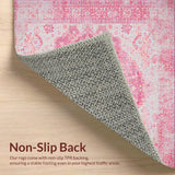 Pastel Distressed Patterned Accent(Pink)