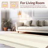 Contemporary Creamy Geometric Form(Beige)