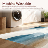 Ultra Soft Area Rug, Non Slip, Stain Resistant, Washable Area Rugs for Living Room, Bedroom, Boho Chic Non Slip With Artistic Watercolor Inspired(Beige)