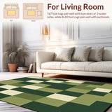 Luxurious Fuzzy Trellis Design(Green)