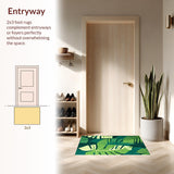 Tropical Leaf Motif Elegance(Green)