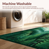 Vibrant Woodland Scene Runner(Green)