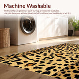 Ultra Soft Area Rug, Non Slip, Stain Resistant, Washable Area Rugs for Living Room, Bedroom, Trendy Soft Animal Pattern Accent(Beige)