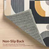 Ultra Soft Area Rug, Non Slip, Stain Resistant, Washable Area Rugs for Living Room, Bedroom, Versatile Charcoal Beige Playroom Stain-Resistant Rug(Gray)
