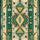 Ultra Soft Area Rug, Non Slip, Stain Resistant, Washable Area Rugs for Living Room, Bedroom, Southwestern Green Tan Kitchen Washable Runner Rug(Green)