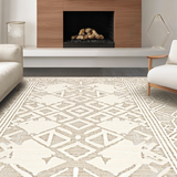 Ultra Soft Area Rug, Non Slip, Stain Resistant, Washable Area Rugs for Living Room, Bedroom, Cozy Textured Cream Accent Piece(Beige)